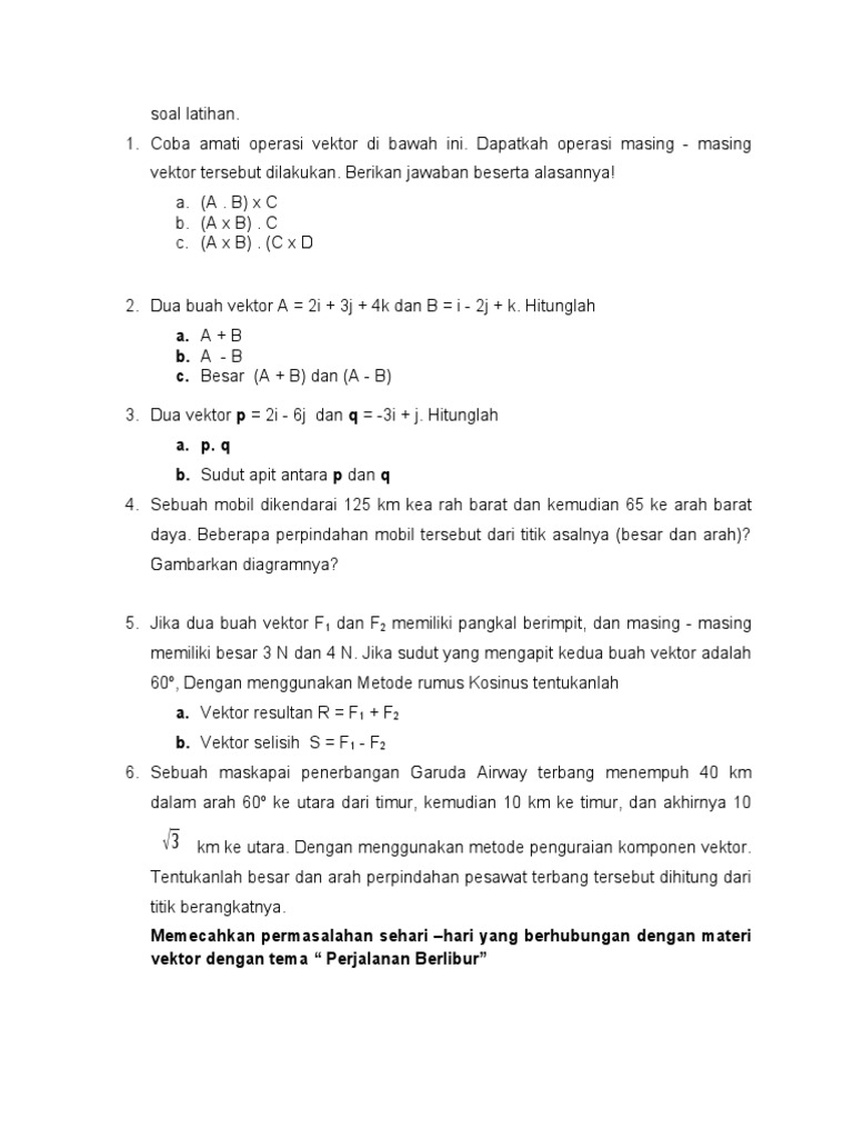 Soal Latihan | PDF | Metode & Bahan Ajar