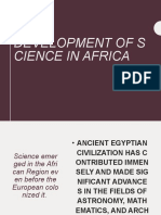 Development of Science in Africa