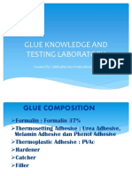 Materi Glue Urea Melamin Formaldehyde Pengujian Plywood