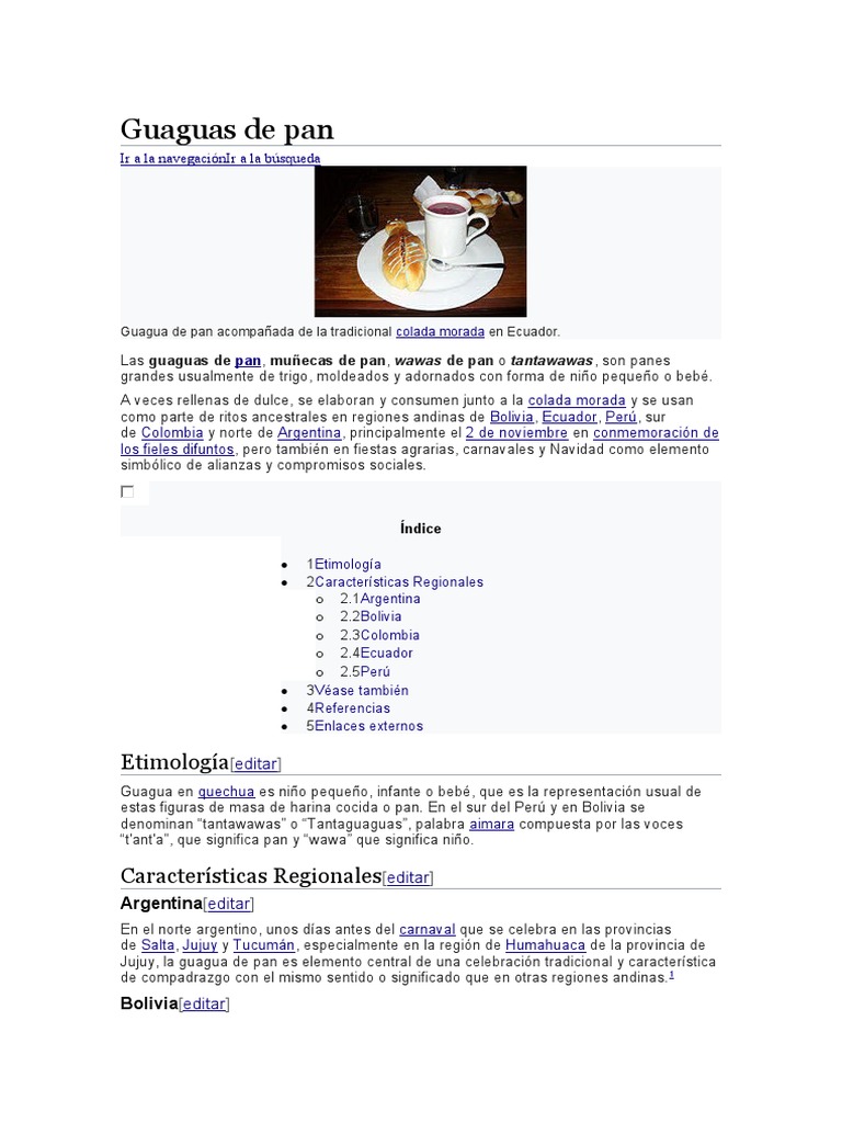 Guaguas de Pan | PDF | Cocina de las Americas | Panes