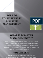 Role of Volunteers & Phases in Disaster Management