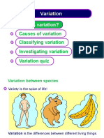 Variation (IGCSE BIO) 
