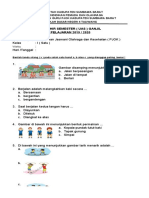 Soal Pjok KLS I 2019