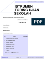 INSTRUMEN MONITORING UJIAN SEKOLAH PDF