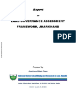 Land Governance Assessment Framework Report for Jharkhand
