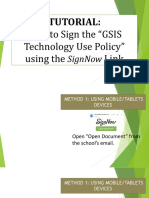 How to Sign the Technology Policy