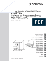 Machine Controller MP900 - MP2000 Series MPE720 Software For Programming Device User's Manual PDF