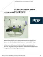 CARA MEMPERBAIKI MESIN JAHIT PORTABLE MINI BC-202 - Lensaro PDF