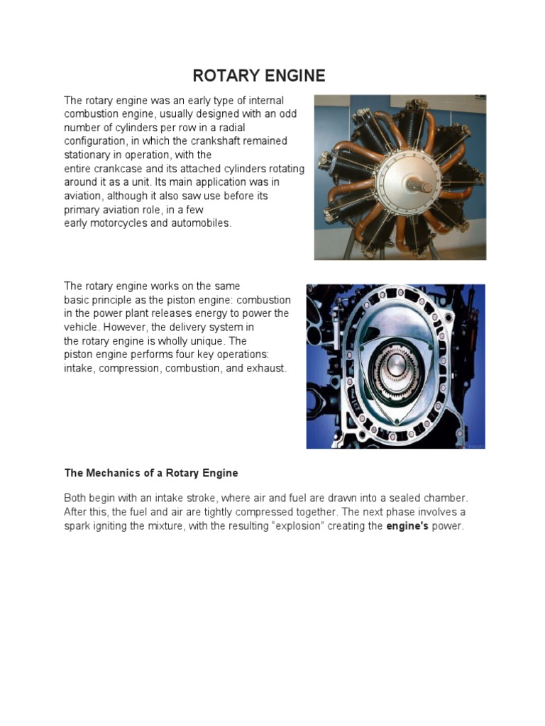 Understanding Rotary Engine Mechanics | PDF | Home & Garden ...