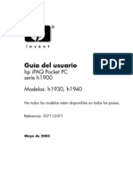 HP iPAQ Pocket PC Serie h1900 Modelos: h1930, h1940 Manual Español
