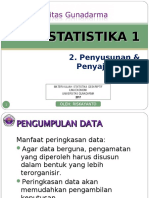 Statistika I - Pertemuan 2 Penyusunan & Penyajian Data