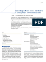 Démarche Diagnostique Face À Une Lésion Osseuse Ostéolytique Etou Condensante