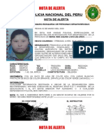 Boletin de Busqueda de Maria Ines Aquino Livisi