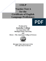 Practice Celp Test A PDF