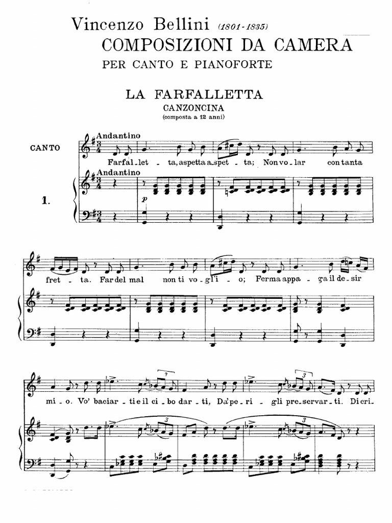 La Farfalletta (Bellini) G PDF