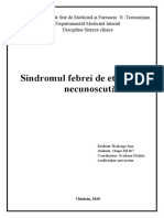 Sindromul Febrei de Etiologie Necunoscută