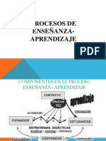 Procesos de Enseñanza - Aprendizaje