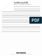 Workesheet5 Modern Handlettering Drills Thecreativeglow PDF