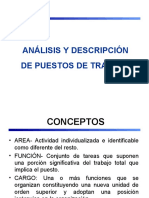 Análisis y descripción puestos trabajo