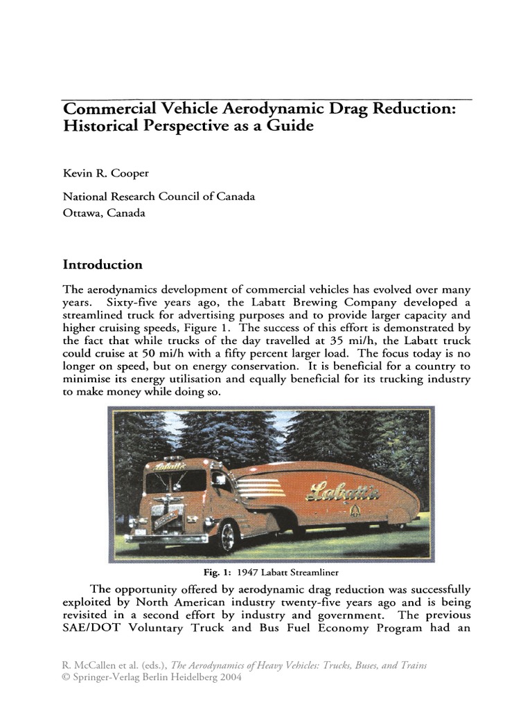 Vehicle Drag Reduction | PDF | Semi Trailer Truck | Truck