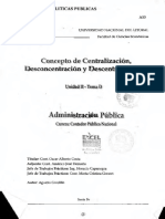 Concepto de Centralización / Desconcentración y Descentralizacion 