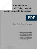 Auditoría de Sistemas como elemento de control