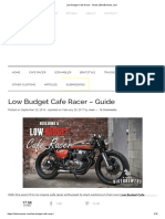 Low Budget Cafe Racer Guide