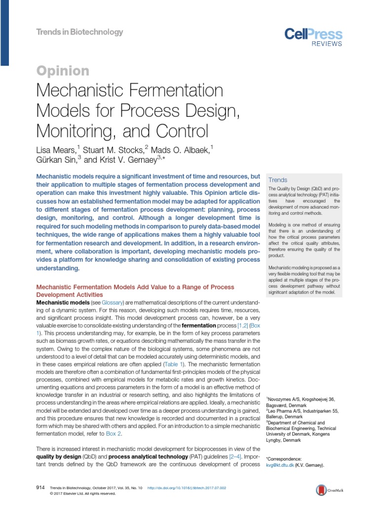 17 Tibtech Mechanistic Fermentation Models For Process Design Monitoring And Control Sensitivity Analysis Viscosity