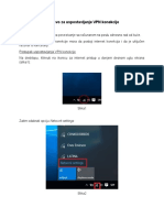 Instrukcije VPN Konekcija
