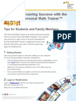 Personal Math Trainer Go Math Student and Family Guide
