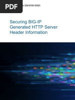 Securing BIG-IP Generated HTTP Server Header Information