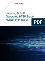 Securing BIG-IP Generated HTTP Server Header Information