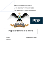 POPULISMO EN EL PERU