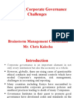 Managing Corporate Governance Challenges