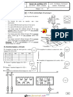 Devoir de Synthèse N°3 - Technologie Fonctions Logiques de Base+ Liaisons Mecaniques Poste Automatique de Perçage - 1ère AS (2013-2014) MR Zouhaier Rihane PDF