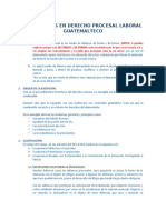 Excepciones en Derecho Procesal Laboral Guatemalteco