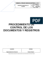 PSGC-01 ProcedimientodeControldelosDocumentosyRegistros-Rev.00 (020113) Ok