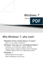 Windows 7: Planning, Strategy and Progress