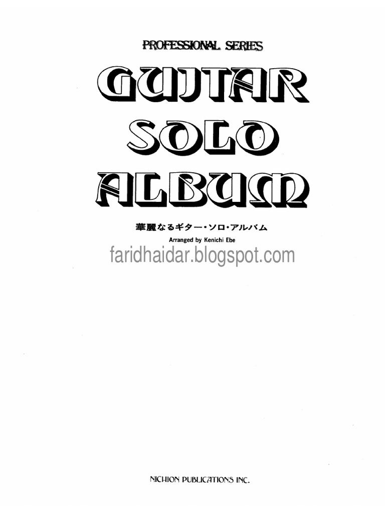 Ken-Ichi Ebe GUITAR SOLO ALBUM PDF | PDF | Home & Garden