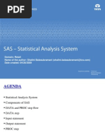 SAS - Statistical Analysis System