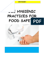 Use Hygienic Practices For Food Safety