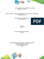 Unidad 1 Tarea 2 - Cuadro Comparativo y Aplicación de Técnicas de Biorremediación