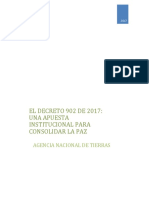 Decreto 902 de 2017 Una Apuesta Institucional para Consolidar La Paz