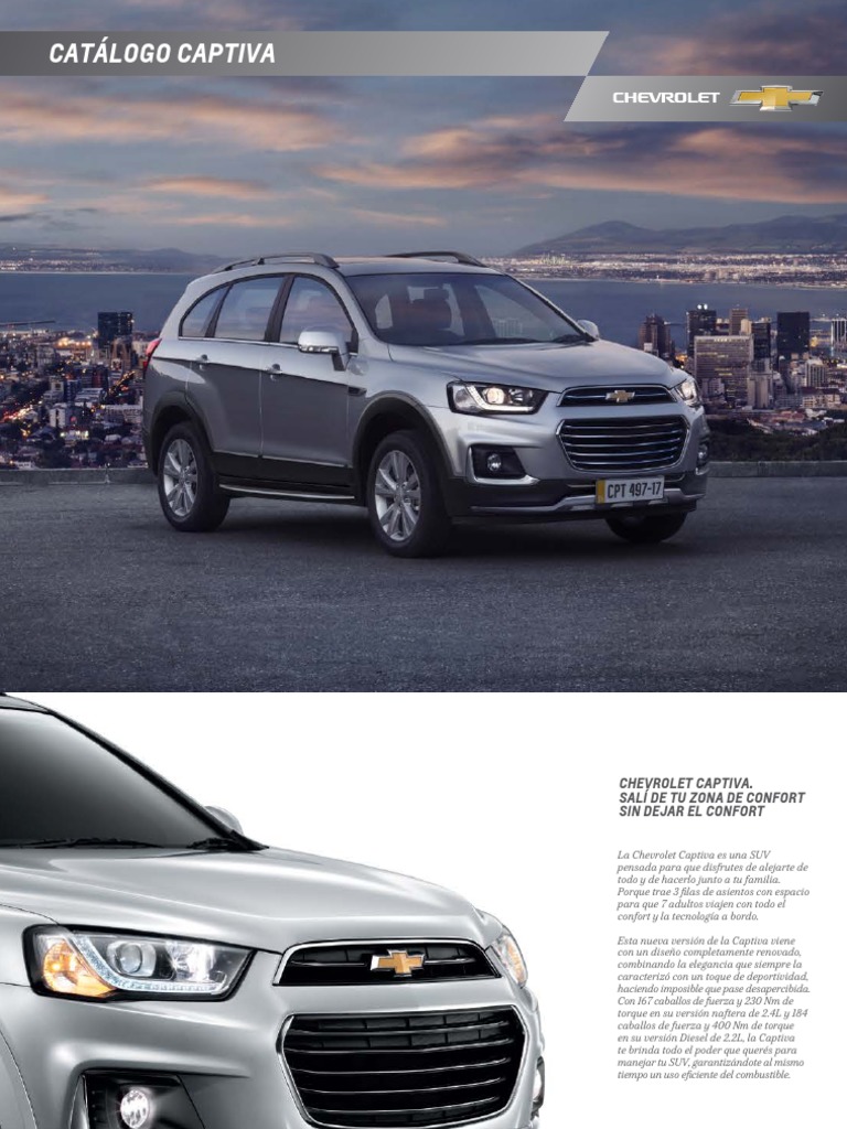 Catalogo Ficha Tecnica Chevrolet Captiva 2018 PDF | PDF | Tracción en ...