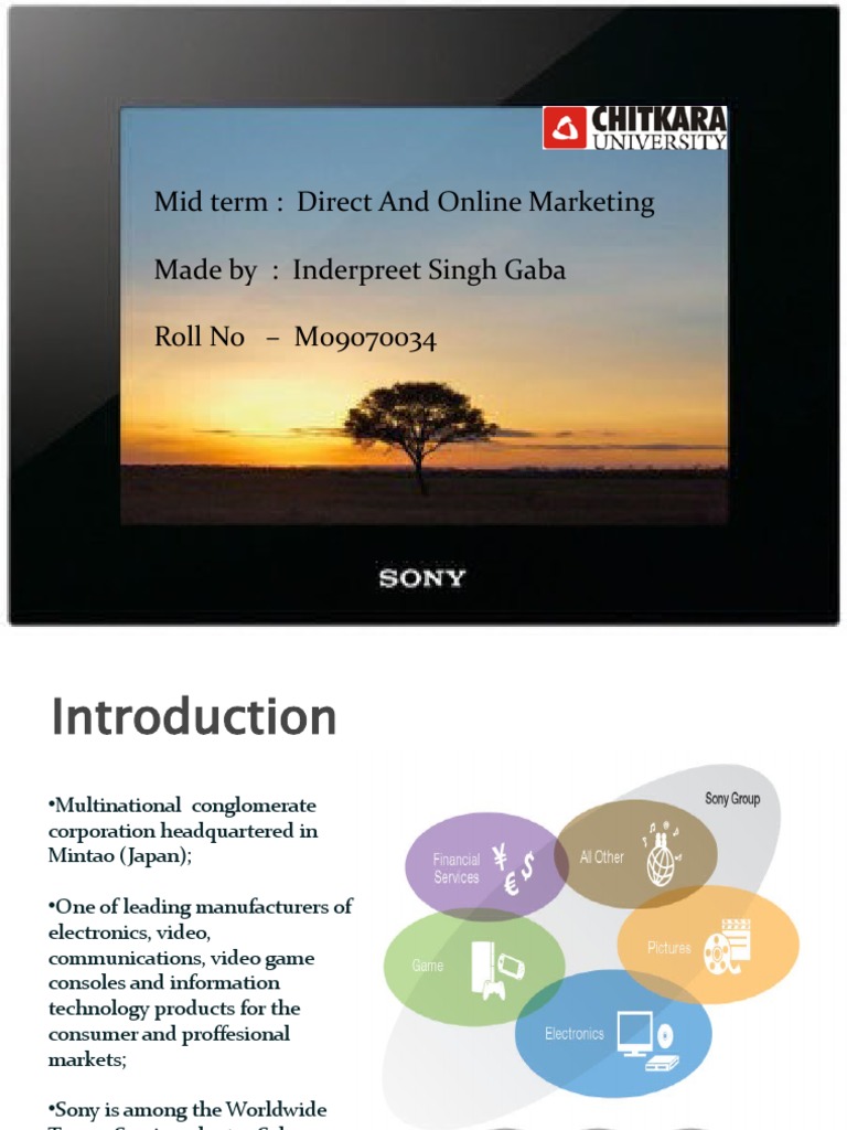 Sony: Origin and Global Operations | PDF | Sony