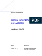 Modul SIM, Implikasi Etis Dari TI, Hapzi Ali, 2015 PDF