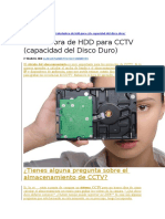 Calculo Del HD para CCTV