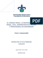 El Código Penal, La Resposabilidad Penal, Civil, Administrativa, Moral y Profesional en Enfermería