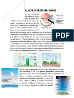 La composición y propiedades del aire como mezcla de gases