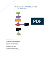 Diagrama para Calcular e Imprimir El Area de Un Triangulo